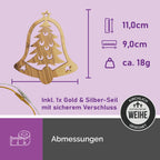 Olivenholzanhänger Glocke – Handarbeit & Segnung aus Bethlehem