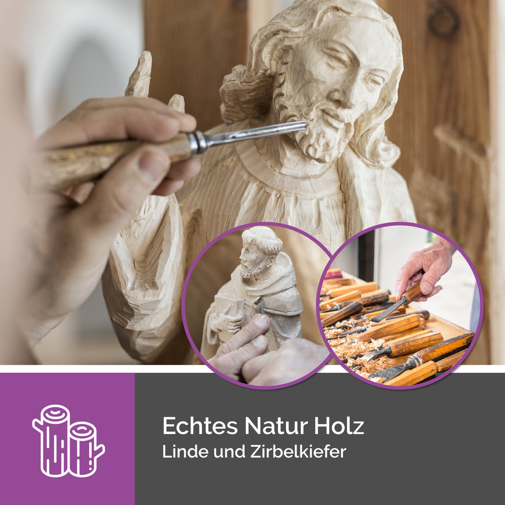 Kreuz mit Christus – handgeschnitzt in Südtirol