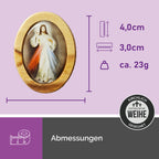 religiöser auto magnet jesus olivenholz klein geschenk zur kommunion