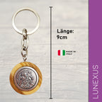 Christophorus Schlüsselanhänger Olivenholz 9 cm – gesegnet