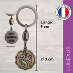 Christopherus Schlüsselanhänger 9 cm – „KOMM GUT HEIM" - LUNEXUS