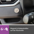 christophorus plakette Ø 3,0 cm gravur gute fahrt gesegnet im samt säckchen mit zertifikat
