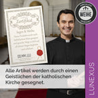 Christopherus Schlüsselanhänger 9 cm – „KOMM GUT HEIM" - LUNEXUS