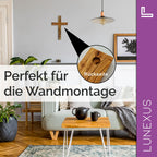 Wandkreuz mit Fase 25×15 cm aus Olivenholz - LUNEXUS