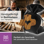 halskette kreuz mit herz olivenholz religiöses schmuckstück taufe