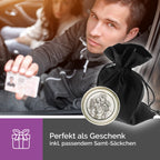 Christophorus Plakette Antik-Look Ø 2,3 cm – gesegnet & Magnet