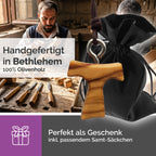 religiöse halskette tau kreuz olivenholz gesegnet zertifikat