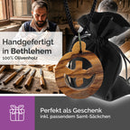 religiöse halskette taube aus olivenholz gesegnet zertifikat
