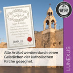 Wandkreuz mit Fase 25×15 cm aus Olivenholz - LUNEXUS