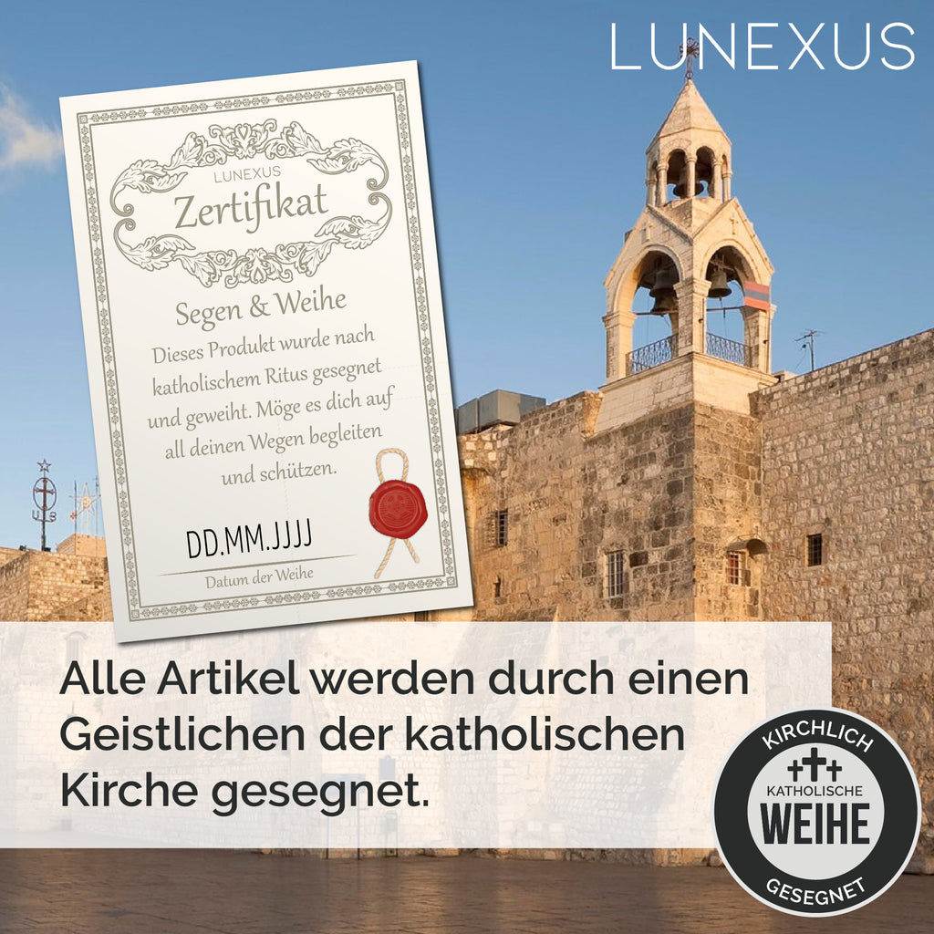Trostkreuz aus Olivenholz – handgefertigt in Bethlehem - LUNEXUS