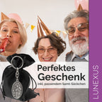 Schlüsselanhänger Christophorus & Schutzengel – beidseitig geprägt - LUNEXUS