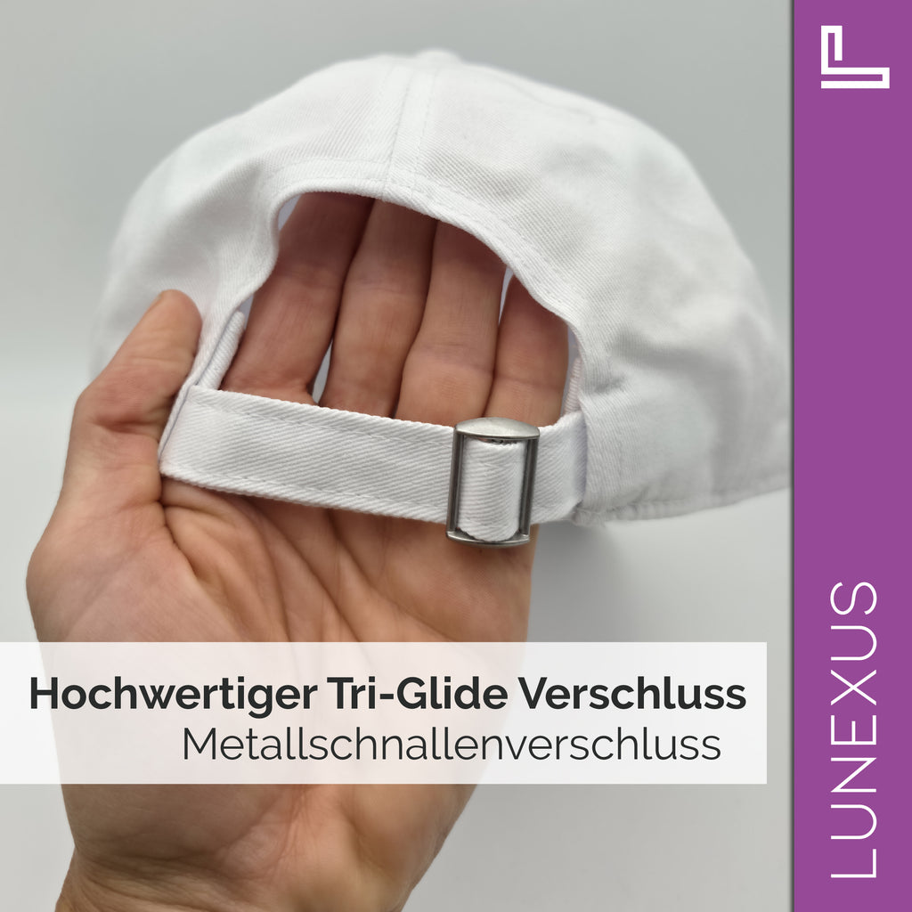 Kreuz-Cap mit 3D-Stick – Snapback verstellbar - LUNEXUS