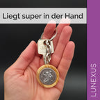 Christophorus Schlüsselanhänger Olivenholz 9 cm – gesegnet