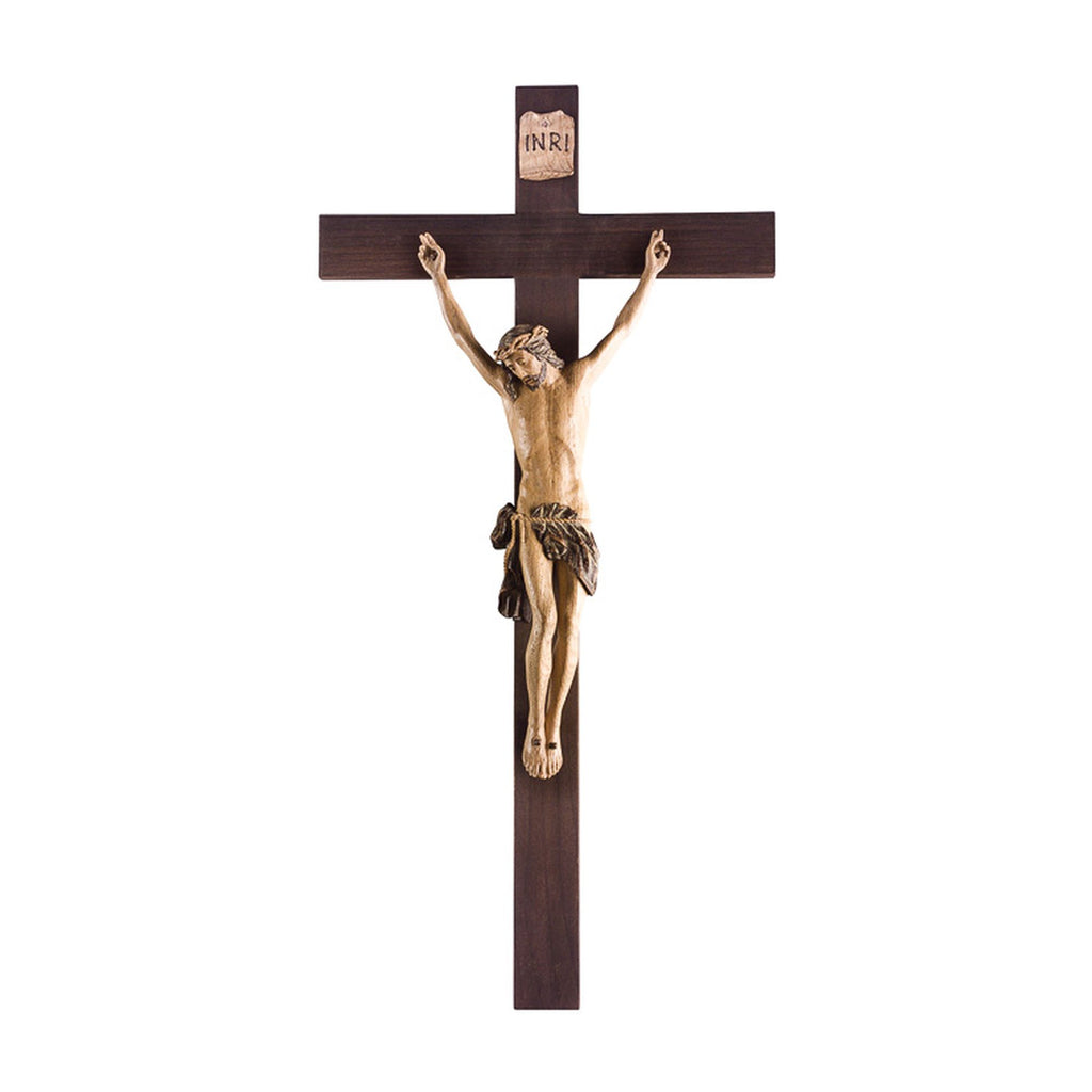 Kruzifix von Paimpont – handgeschnitztes Kreuz mit Corpus aus Südtirol