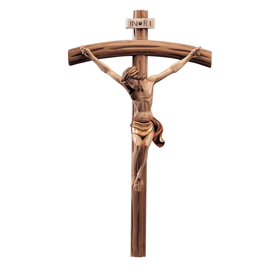 Salzburger Kruzifix – handgeschnitztes Holzkreuz, Ausführung handbemalt