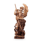 Heilige Männer – Hl. Michael im Kampf mit dem Drachen, handgeschnitzt in Südtirol