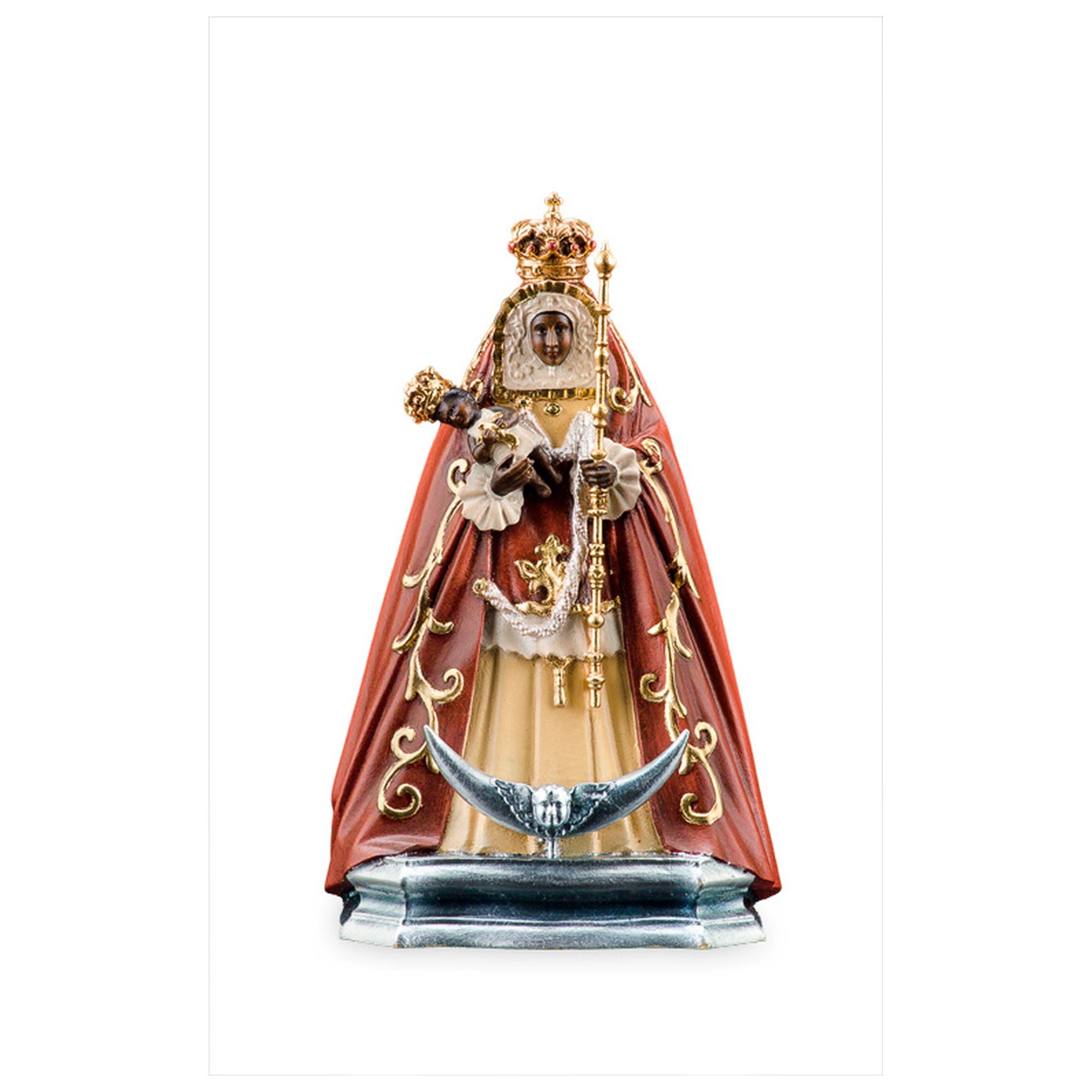 Ntra. Sra. de la Candelaria – handgeschnitzte Madonna mit Kind aus Holz, gefertigt in Südtirol