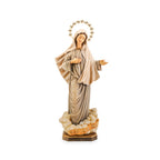 Friedensmadonna von Medjugorje – handgeschnitzte Marienfigur aus Holz, gefertigt in Südtirol