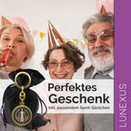 Benediktus Schlüsselanhänger 9 cm – Gold / Antik - Bronze - LUNEXUS