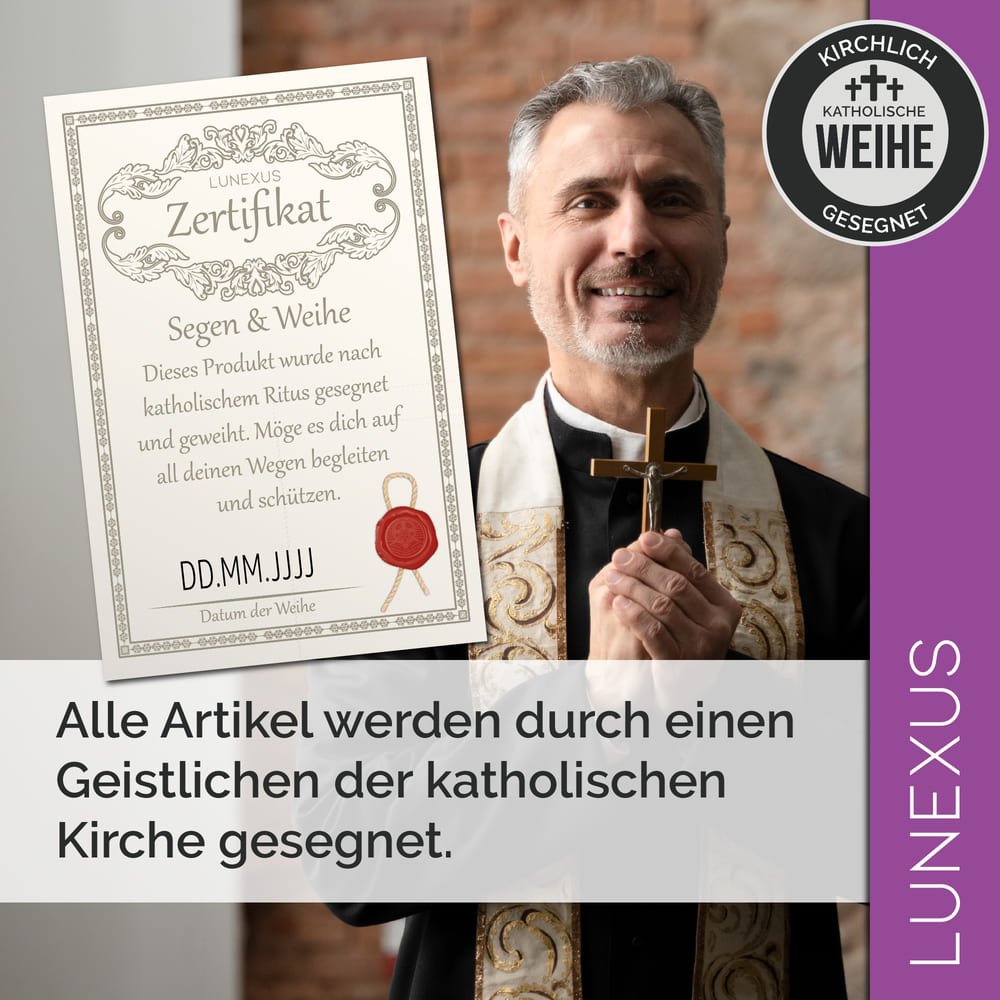 Buchenholz - Standkreuz 28,5 cm – aus Deutschland – zerlegbar mit Sockel - LUNEXUS