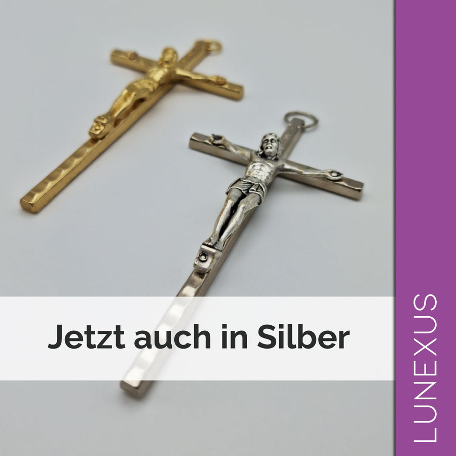 Gold-Coloured Wall Crucifix incl. Velvet Pouch – view 7