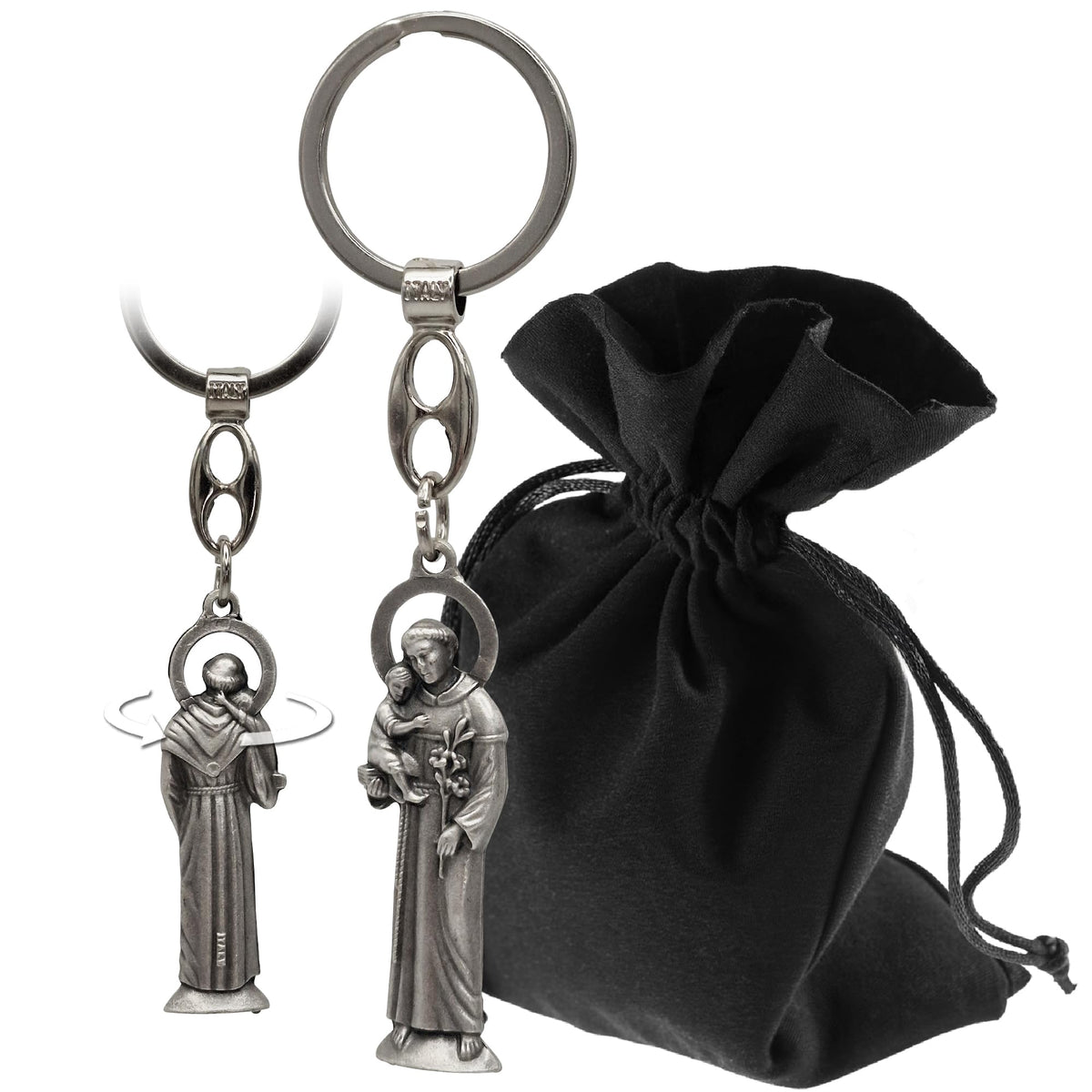 Llavero San Antonio figura 10 cm – bendecido – vista del producto