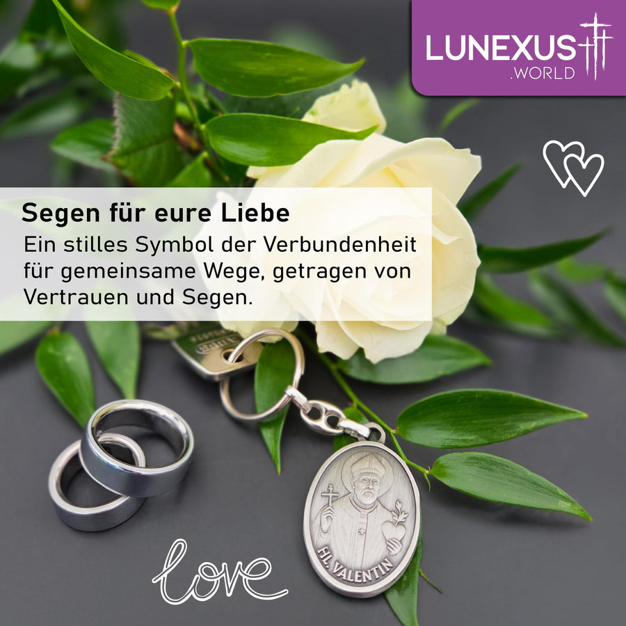 Llavero San Valentín 9 cm – bendecido y Made in Germany – vista 5