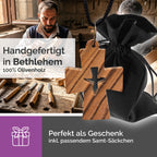 handarbeit bethlehem olivenholz kreuz anhänger mit taube gesegnet