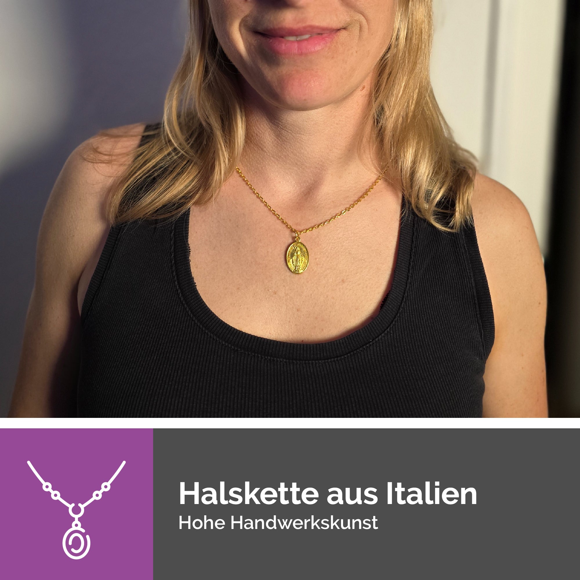 Marienkette mit Wundertätiger Medaille getragen religiöses Geschenk