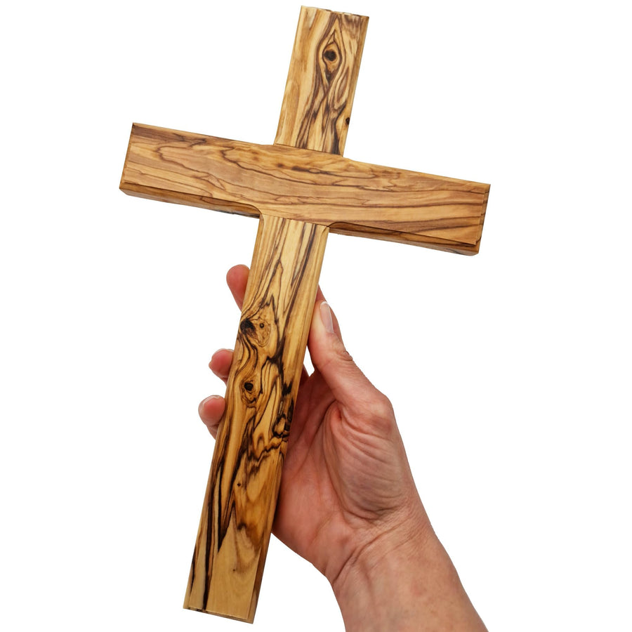 Croce da parete in legno d'ulivo 30 cm – vista del prodotto