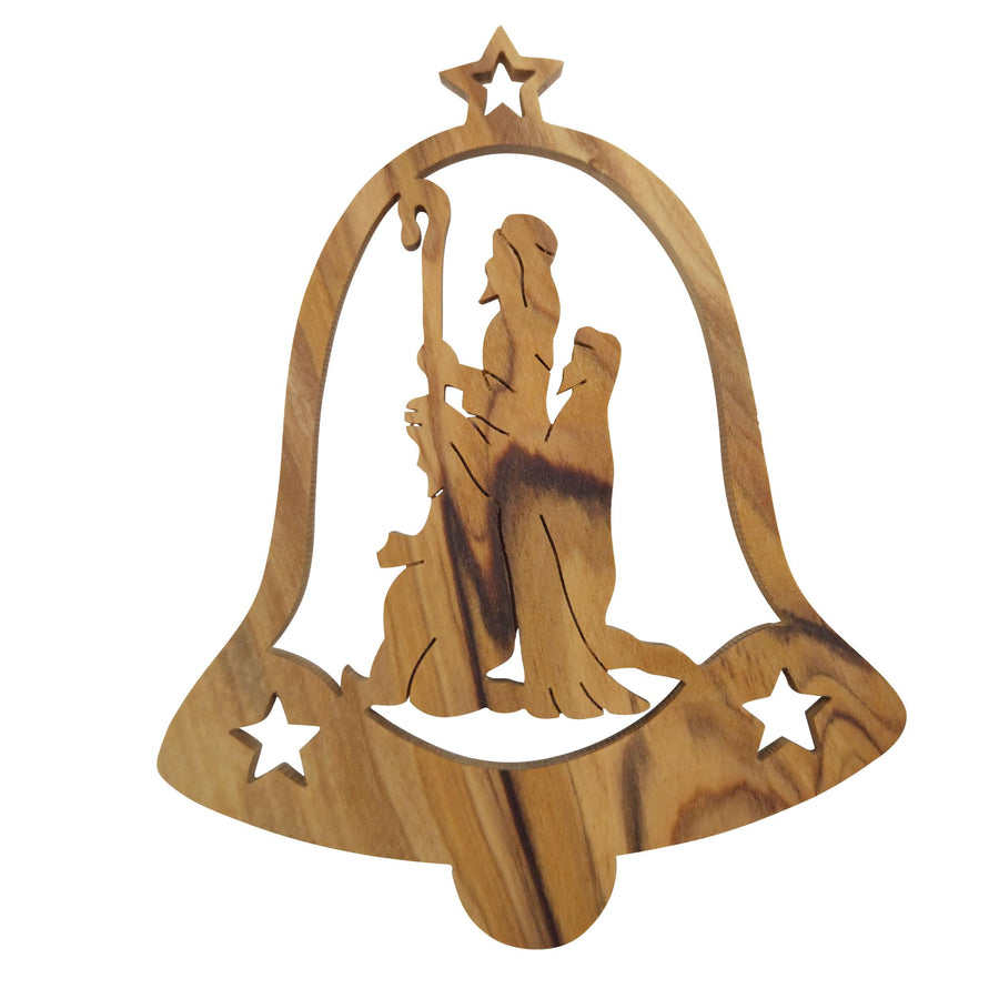 Olive wood pendant angel from Bethlehem – blessed in our warehouse – product view