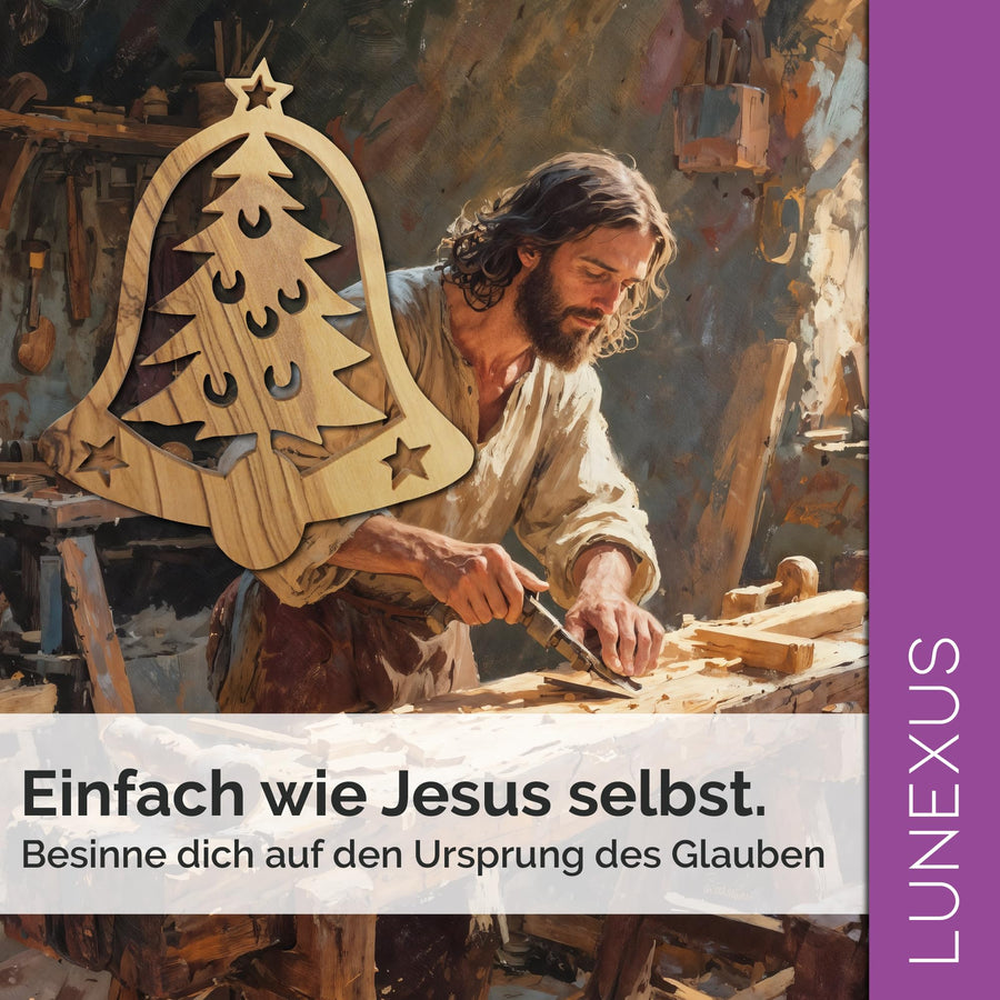 Olive wood pendant bell from Bethlehem – blessed in our warehouse – view 6