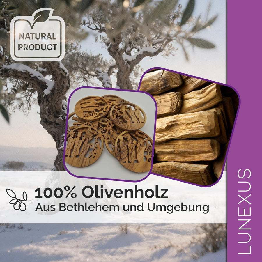 Olive wood pendant Three Kings from Bethlehem – blessed in our warehouse – view 7