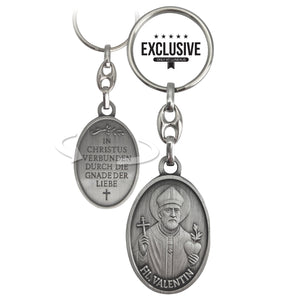 Hl. Valentin Schlüsselanhänger 9 cm – gesegnet & Made in Germany