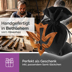 Handarbeit aus Bethlehem, Olivenholz Halskette mit Taubenanhänger gesegnet und zertifiziert