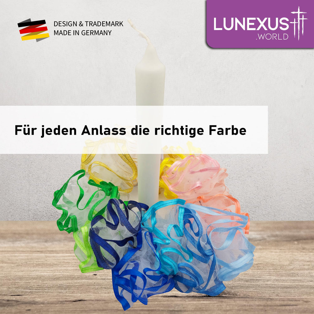 Paracera per candele a stelo Ø 1–4,5 cm in tulle – vista 5