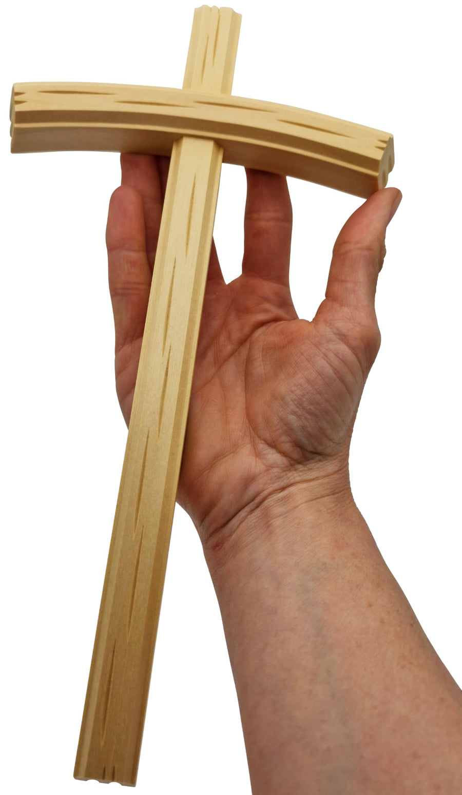 Croce da parete in legno di tiglio 28 cm - chiara – vista del prodotto