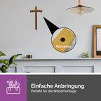 Handarbeit und Herstellung Wandkreuz dunkles Lindenholz gesegnet
